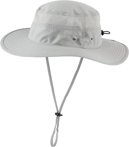 Vista 20 de Home Prefer Sombrero de sol UPF 50+ para hombre, ala ancha, protección UV, sombrero para hombre y mujer, playa, safari, jardinería, golf, pesca