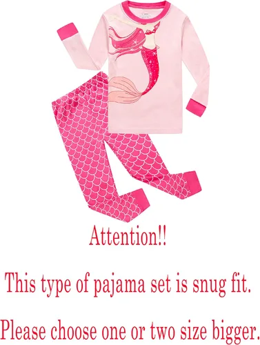 Vista 2 de Family Feeling - Conjunto de pijama de manga larga, diseño 100% de algodón, para niños pequeños