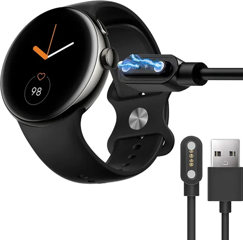 Vista 2 de Lamshaw Compatible con el cargador de reloj inteligente Parsonver LA24, cable de carga magnético de repuesto USB compatible con Parsonver LA24 Smart