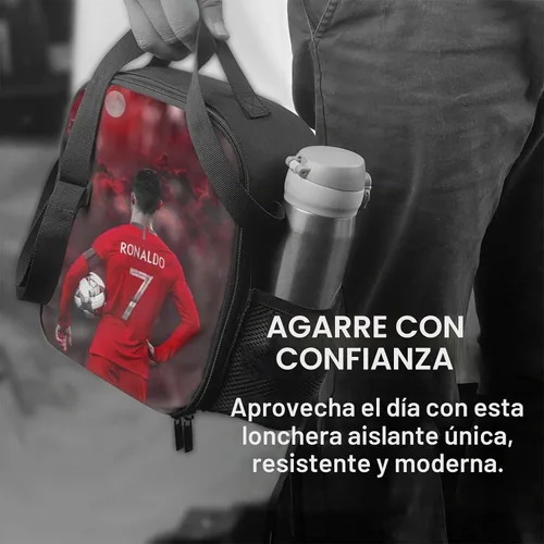 Vista 5 de Bolsa de almuerzo aislada #7 Bolsa de almuerzo impermeable reutilizable bolsas de hielo para bolsas de almuerzo Negro10