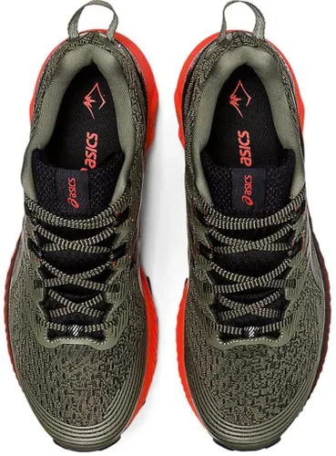 Vista 6 de ASICS Gel-Trabuco 10 - Tenis de correr para hombre, negro, anaranjado, (Shocking OrangeBlack)