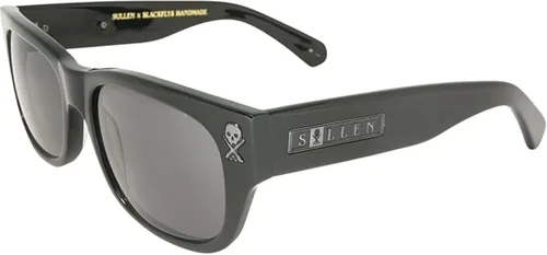 Vista 3 de Black Flys Gafas de sol Sullen Fly 2 Collab Logotipo cromado negro mate con lente ahumada