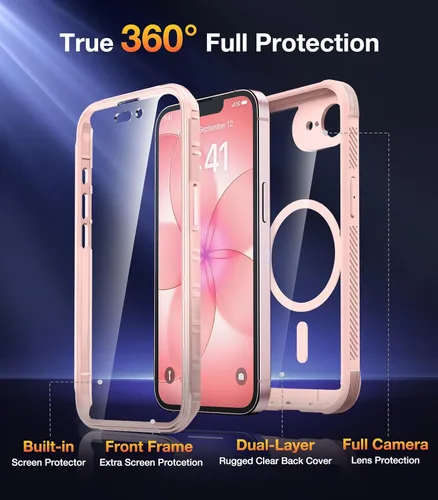 Vista 1056 de DIACLARA - Funda transparente compatible con iPhone XR 6.1 pulgadas 2018