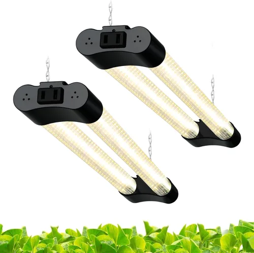 Vista 8 de Hlite Paquete de 2 luces LED de cultivo de 16 pulgadas, luces de cultivo enlazables para plantas de interior, luces de plantas de espectro completo