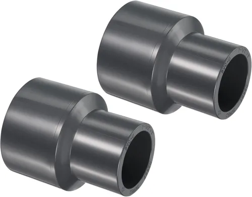 Vista 19 de PATIKIL UPVC Reductor de tubería de montaje de 1-1/2 "x 1" Socket Schedule 80, conector adaptador de acoplamiento recto, gris