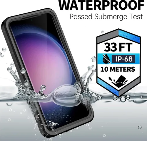 Vista 2 de BEASTEK Funda impermeable para Galaxy S23 Plus, a prueba de golpes, a prueba de polvo, IP68 bajo el agua, serie NRE con protector de pantalla