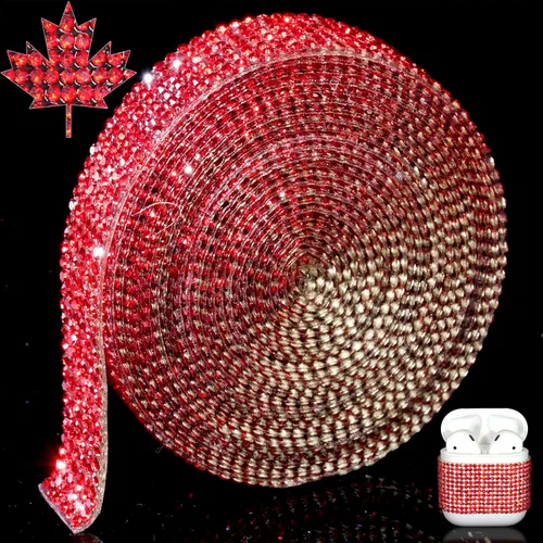 Vista 20 de Cinta de Cristal Brillante con Diamantes de Imitación Autoadhesiva para Planchar DIY con Purpurina Pegatinas de Diamantes para Manualidades Negro