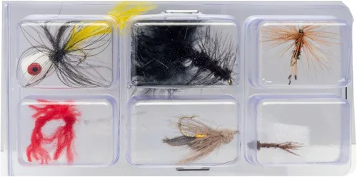 Vista 5 de Martin - Kit completo de pesca con mosca, caña de pescar con mosca de 3 piezas de 8 pies 5/6 de peso, carrete de control de borde tamaño 5/6