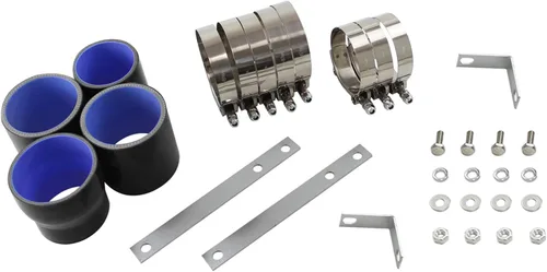 Vista 9 de Kit de tubos intercooler para Toyota Supra MK4 2JZ-GTE JZA80 2JZGTE Motor Twin Turbo 3.0L MKIV 1993-1998 (tubo plateado-negro)