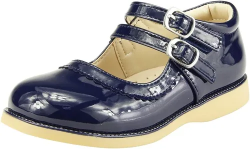 Vista 10 de The Doll Maker Zapatos planos Mary Jane para niñas pequeñas y niñas pequeñas