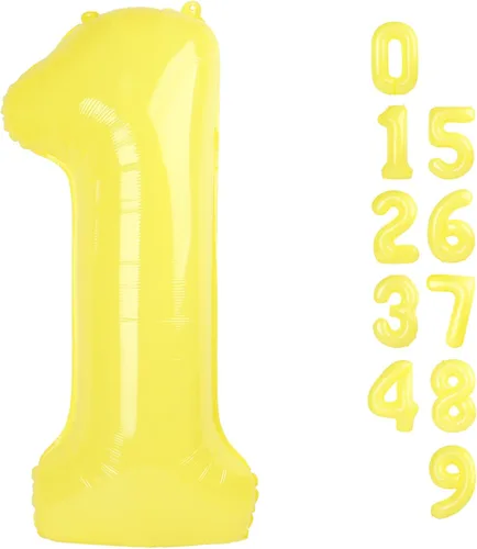 Vista 115 de Globos con números de 40 pulgadas, color negro, para decoraciones de cumpleaños de 10 a 100 años Jumbo 40In & Vibrant Color, With Hanging Holes