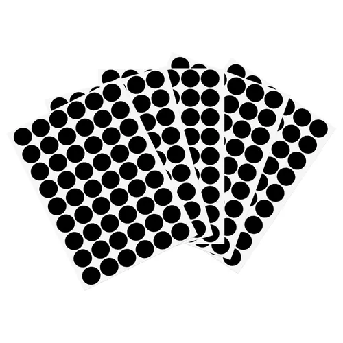 Vista 36 de uxcell 1 Hoja/140 Piezas de Pegatinas para Cubrir Agujeros de Tornillo, 12 mm de Diámetro, PVC Autoadhesivas, Tapas a Prueba de Polvo para Muebles
