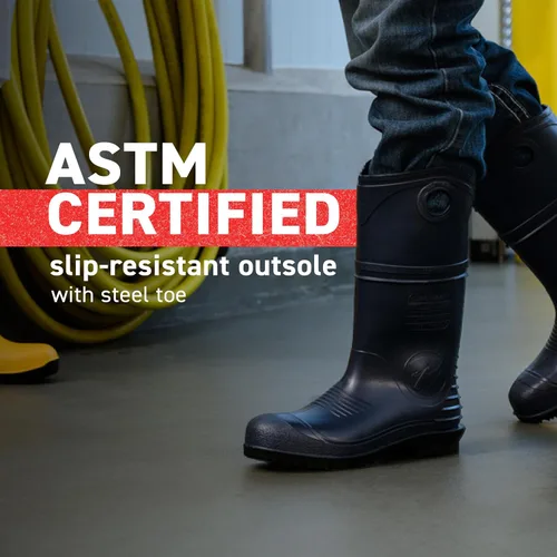 Vista 5 de Dunlop 8908603 Durapro - Botas con puntera de acero de seguridad, material de PVC de polimezcla 100% impermeable, cómodas plantillas energizantes