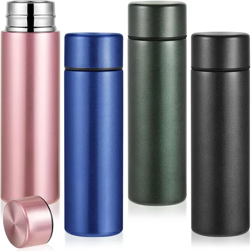 Vista 10 de Irenare Mini botella de agua de 5 onzas, mini botella de acero inoxidable aislada para botella de agua, bonita botella a prueba de fugas, mantiene