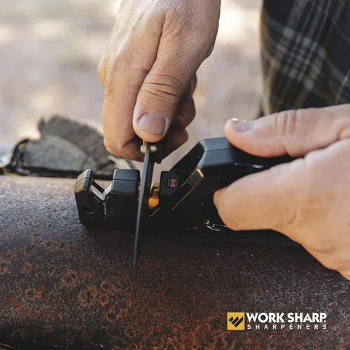 Vista 6 de Work Sharp Afilador de cuchillos y herramientas de pivote manual Pro, WSHHDPVT, Negro
