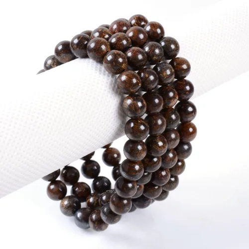 Vista 3 de Justinstones 8mm Round Beads Stretch Bracelet 7 Inch Unisex