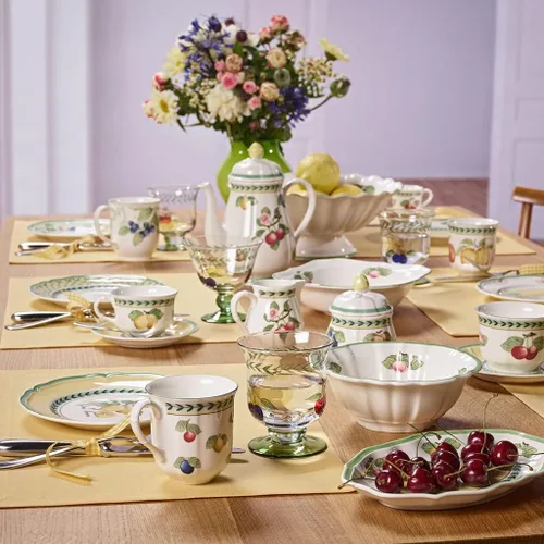 Vista 3 de Villeroy & Boch French Garden Fleurence - Soporte para salsa, 9.5 pulgadas, color blanco y multicolor