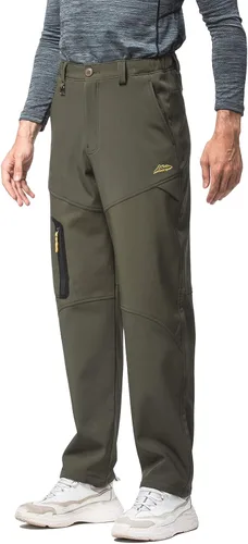 Vista 2 de Mr.Stream Pantalones de chándal para hombre de pesca, camping al aire libre, senderismo, pantalones de forro polar con cordón interno