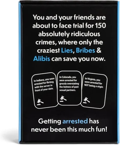 Vista 4 de Lies, Bribes & Alibis - Un divertido juego de cartas de fiesta para adultos para citas nocturnas, fiestas universitarias, reuniones amistosas