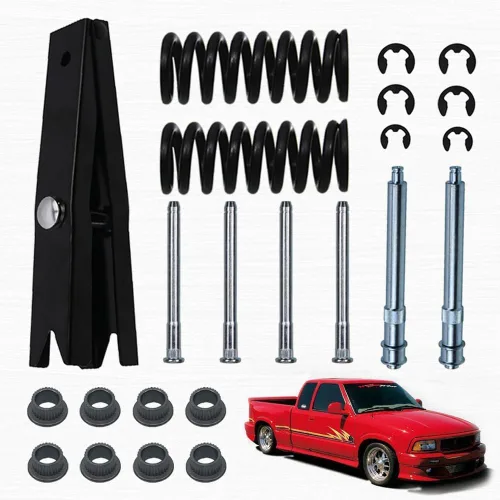 Vista 9 de Kit de reparación de bisagra de puerta RULLINE con herramienta de resorte - Compatible con Chevy GMC Suburban Tahoe - Kit de perno y buje de bisagra