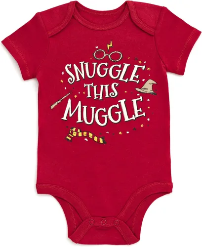 Vista 6 de Harry Potter Body para bebé y manta mensual de 4 piezas para recién nacido