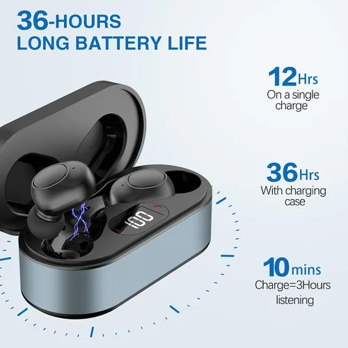 Vista 2 de Audífonos digitales con reducción de ruido avanzada y control de volumen ajustable, recargables y personalizables para una amplificación de sonido