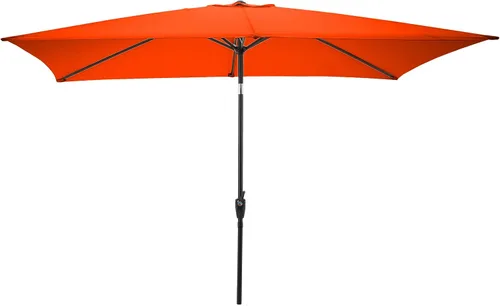 Vista 10 de Rectangular Patio Umbrella - 10ft Easy Crank Sun Shade with Push Button Tilt for Outdoor Furniture, Deck, Yard, or Pool by Pure Garden