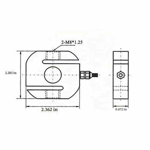 Vista 5 de ATO Célula de carga de 44.1 lbs, célula de carga de tensión y presión Tipo S Sensor de célula de carga Sensor de célula de carga Clase de protección