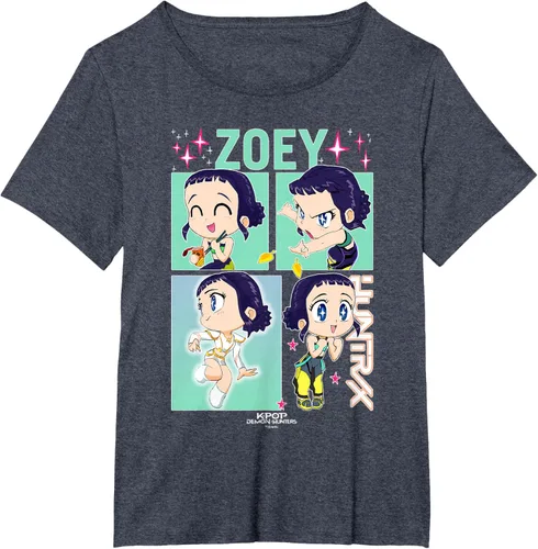 Vista 40 de Kpop Demon Hunters Zoey Camiseta Oficialmente Autorizada