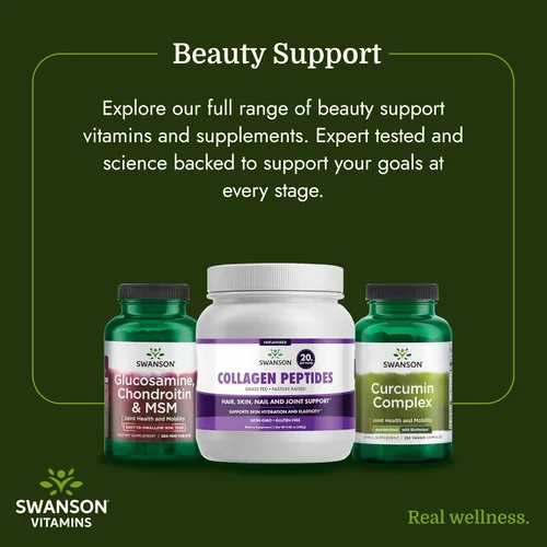 Vista 6 de Swanson Vitaminas Péptidos de Colágeno - Sin Sabor 0.71 oz 9.88 oz Polvo