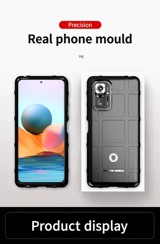 Vista 2 de CCSmall Funda para hombre para Xiaomi Redmi Note 10 Pro, resistente a prueba de golpes, grado militar, a prueba de caídas, funda para teléfono
