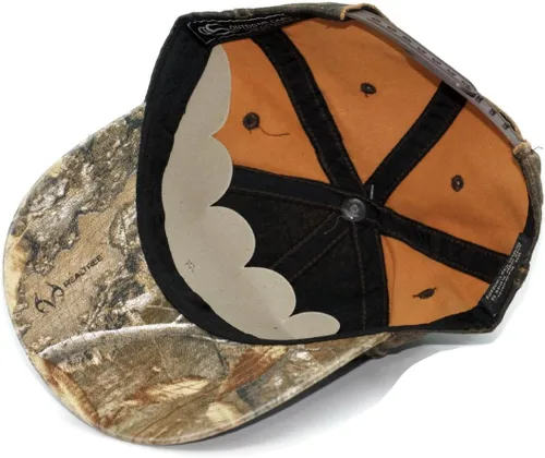 Vista 3 de Sombrero - Chevrolet Weathered Ball Cap 3-D bordado con ribete de camuflaje, Marrón