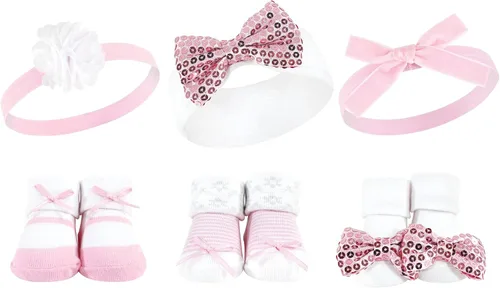 Vista 73 de Hudson Baby Conjunto de regalo de diadema y calcetines para niña