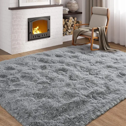Vista 122 de Softlife Alfombra naranja para dormitorio, alfombra de felpa esponjosa para sala de estar para niñas, alfombra lanuda para niños, alfombra suave