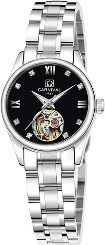 Vista 7 de Juego de 2 relojes para parejas para él y ella, reloj automático para hombres y mujeres