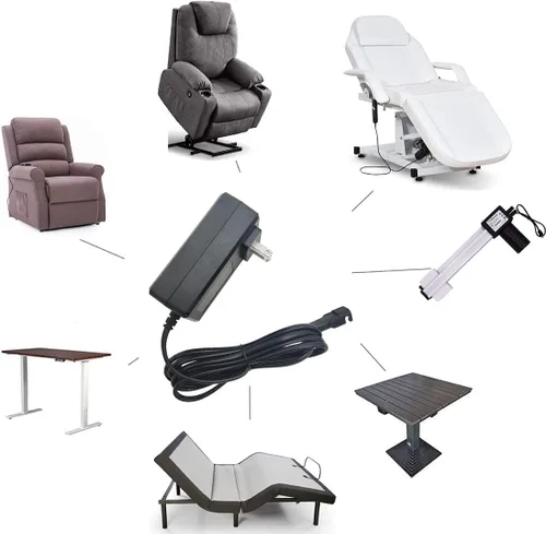 Vista 8 de Silla elevadora universal o kit de adaptador de reclinación eléctrica - Fuente de alimentación conmutada de 29 V 2 A CA/CC con cable de 8.2 pies
