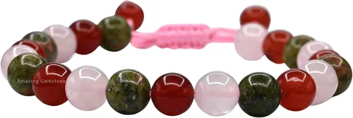 Vista 49 de Amazing Gemstone Pulsera de control de ira – Howlita Amazonita Lava Juego de pulseras para hombres y mujeres, curativa, calmante, ansiedad, alivio