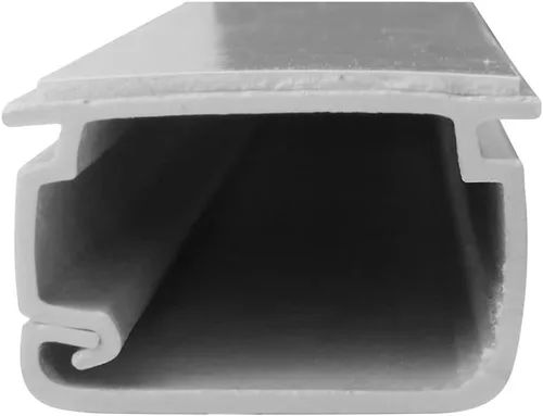 Vista 3 de Construct Pro - Paquete de 5 canaletas de sección de 4 pies x .87 pulgadas (blanco)