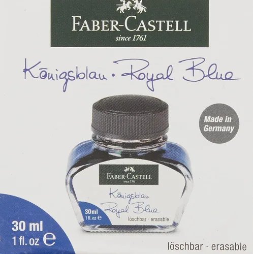 Vista 3 de Faber-Castell 149839 Botella de tinta lavable 1.0 fl oz azul rey Real