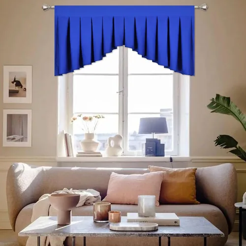 Vista 41 de Cenefas para Sala de Estar Amarillo Brillante Opacas con Bolsillo para Barra Cenefas para Ventanas, Paquete de 1 (Amarillo Brillante 39" An x 20" L)