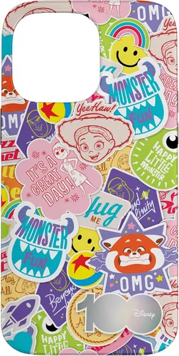Vista 21 de Funda para iPhone 16 Disney 100 Pixar Happy Faces and Happy Stickers D100