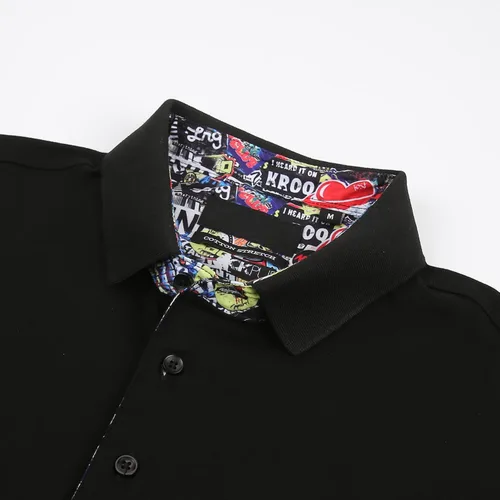 Vista 4 de Esabel.C Mens Polo Shirts Performance Short Sleeve Rugular Fit Fashion Designed Shirts for Men