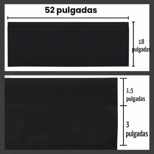 Vista 6 de Tratamiento opaco Valea Home para ventanas Negro