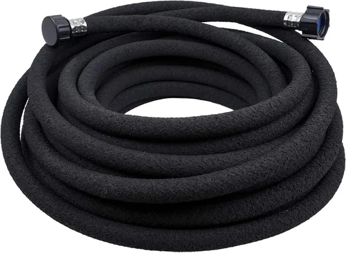 Vista 13 de Manguera de remojo de goma resistente de 1/2 pulgada x 25 pies, manguera de agua de goteo con 70% de ahorro de agua, perfecta para camas de flores