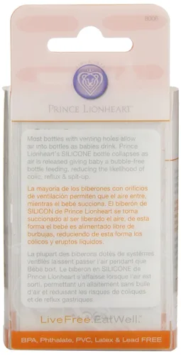 Vista 3 de Prince Lionheart Paquete de 2 pezones de silicona, flujo rápido