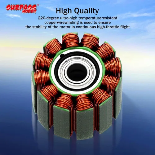 Vista 6 de Surpass C2836 1120KV Motor sin escobillas para aviones RC Ala fija