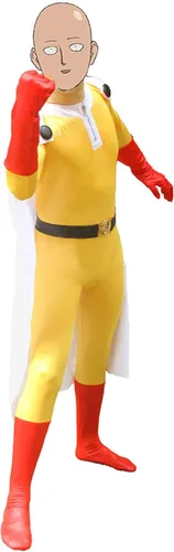 Vista 2 de Disfraz de anime Saitam para cosplay, conjunto completo, body de Halloween, fiesta de carnaval