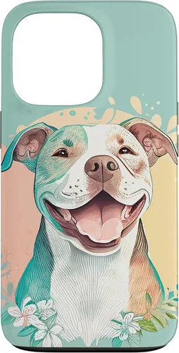 Vista 10 de Pit Bull - Carcasa para iPhone 17, diseño artístico de Pitbull para mujer