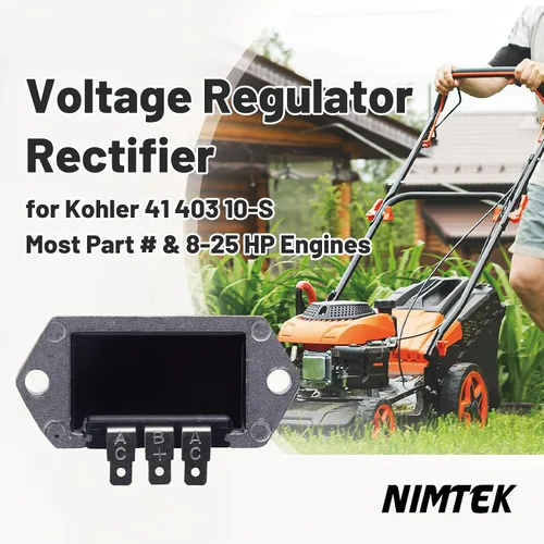 Vista 2 de Regulador de voltaje rectificador NIMTEK para Kohler 41 403 10-S 41 403 09-S Se ajusta a motores Kohler de 8-25 HP Regulador rectificador