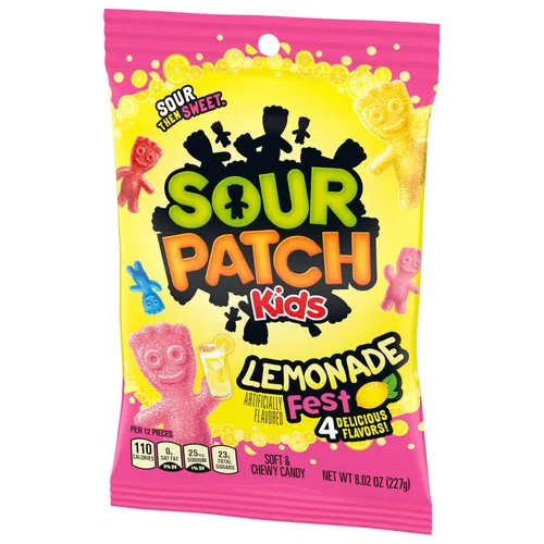 Vista 11 de SOUR PATCH KIDS Lemonade Fest Soft & Chewy Gummy Candy, 8.02 onzas